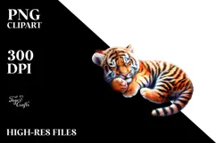 Baby Tiger Sleeping On the Moon with Flowers | Sublimation | Product Image 2