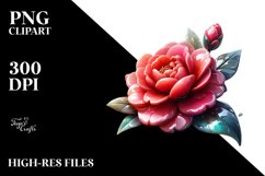 Glossy Camellia Clipart Product Image 3