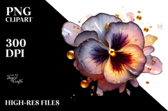 Abstract Pansy PNG Product Image 2