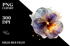 Abstract Pansy PNG Product Image 2