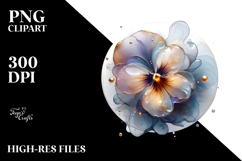 Abstract Pansy PNG Product Image 2