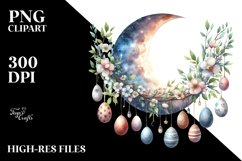 Baby Half Moon with Hanging Eggs, PNG Product Image 2