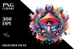 Magical Celestial Mushroom Tarot PNG Product Image 2