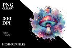 Magical Celestial Mushroom Watercolor Product Image 2