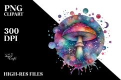Magical Celestial Mushroom Watercolor Product Image 2