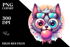 Funny Cute Werewolf PNG Product Image 2