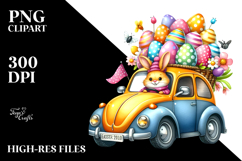 Funny Easter Car, PNG Product Image 2