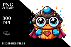 Chunky Cupcake with Hero Cape PNG Product Image 2