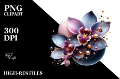 Abstract Orchid PNG Product Image 2
