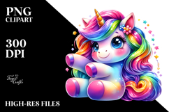 Vibrant Cute Unicorn PNG Product Image 2