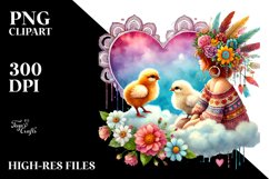 Colorful Heart Sunglasses Art PNG Product Image 2