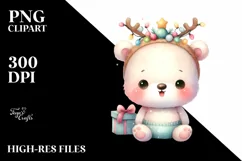 Expressive Baby Bear PNG Product Image 1