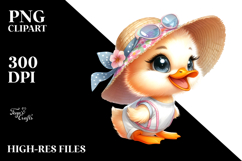 Energetic Baby Duck, PNG Product Image 2
