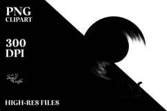 Simple Digital Painting with Black Cat PNG Product Image 2