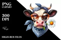 Cow Funny Cow Fancy es | Clipart Product Image 1