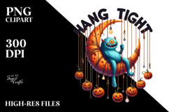 Scary Monster on Moon PNG Product Image 2