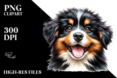 Happy Bernese Mountain Dog Watercolor Product Image 2