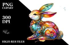Colorful Bunny, PNG Product Image 2