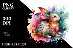 Colorful Bunny, PNG Product Image 2