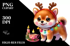 Expressive Baby Shiba Inu PNG Product Image 1