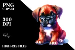 Vibrant Cute Boxer | Clipart Product Image 3