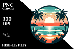 Retro Beach Sunset Tumbler Product Image 2