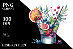 Creative Back View Cocktail PNG Product Image 2