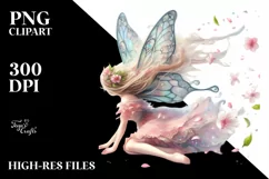 Pastel Fairy Tumbling Clipart PNG Product Image 3