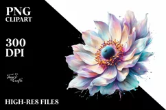 Detailed Shiny Anemone Transparent PNG Product Image 3