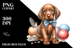 Watercolor Baby Vizsla JPEG Product Image 2