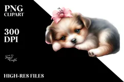 Cute Baby Puppy, PNG Product Image 2