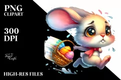 Easter Bunny Clipart |T-shirt, Mug PNG Product Image 7