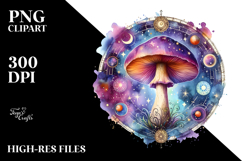 Magical Celestial Mushroom Tarot PNG Product Image 2