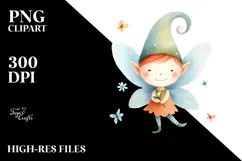 Simple Funny Whimsical Fairy PNG Product Image 2