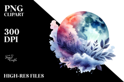Abstract Moon Foliage Clouds Product Image 2