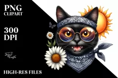 Cat Bandana Fancy es Clipart Product Image 1
