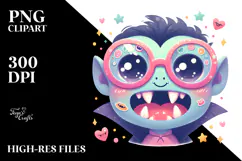 Giggle-worthy Vampire, Bright PNG Product Image 2