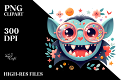 Giggle-worthy Vampire, Bright PNG Product Image 2