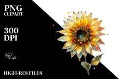 Sunflower Made of , Colorful PNG Product Image 2