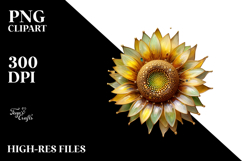 Sunflower Made of , Colorful PNG Product Image 2