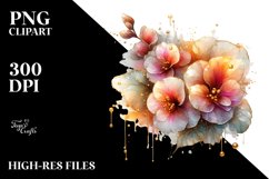 Abstract Shiny Begonia | Clipart Product Image 1