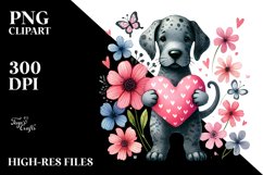 Great Dane Doodled Heart PNG Product Image 2