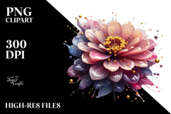 Abstract Zinnia, PNG Product Image 2