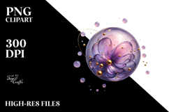 Abstract Lilac PNG Product Image 2