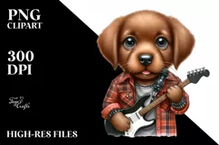 Baby Chesapeake Bay Retriever as Punk Singer Product Image 3