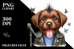 Funny Baby Chesapeake Bay Retriever Punk Singer Product Image 3