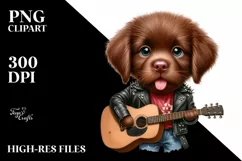 Baby Chesapeake Bay Retriever as Punk Singer Product Image 1