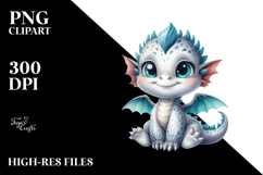 Cute Baby Dragon Sitting in Moon Product Image 2