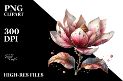 magnolia Made of , Colorful PNG Product Image 2
