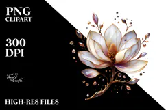 Colorful Magnolia Made of PNG Product Image 2